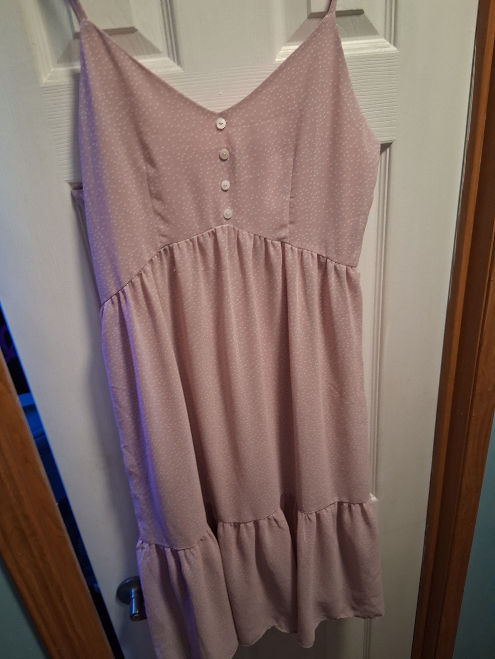 Women’s Pink Spaghetti-Strap Midi Dress